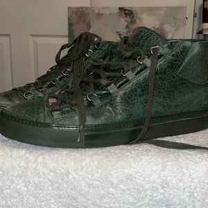 Mens high top BALENCIAGA distressed lambskin leather🔥🔥🔥🔥